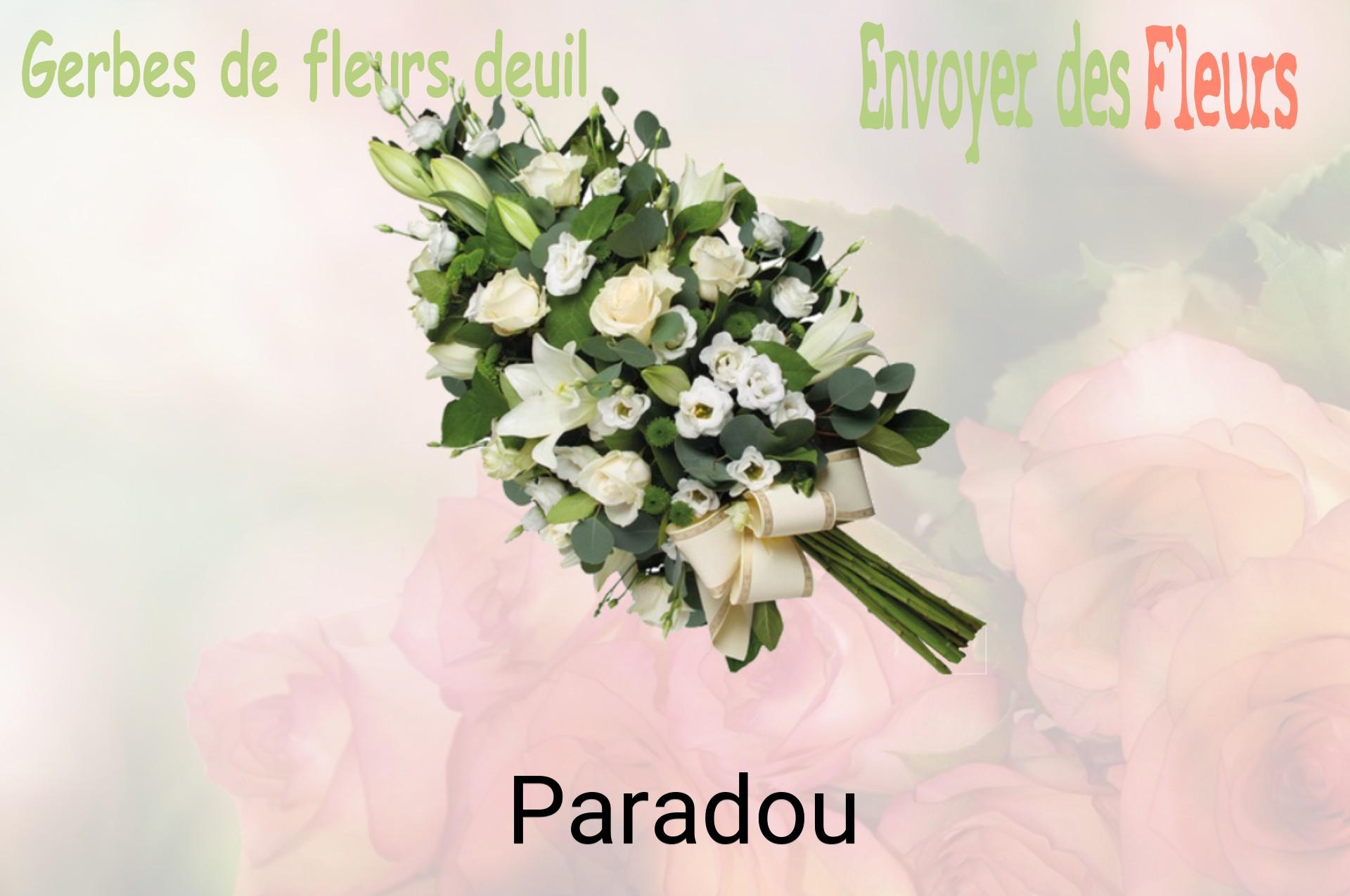 Gerbe de fleurs de deuil livrée à Paradou